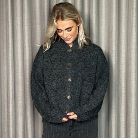 Neo Noir Taura Fluffy Cardigan