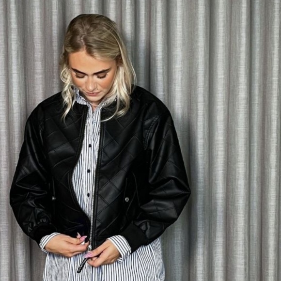 Haute L´amitié - Haute L'amitie Quilt Pu Bomber Jakke