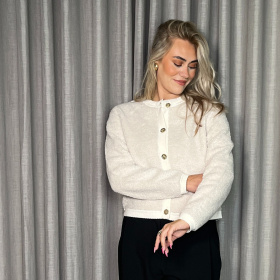 Neo Noir Limo Fluffy Cardigan