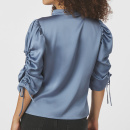 Neo Noir - Neo Noir Alvira Drapy Bluse Neo Noir - Neo Noir Alvira Drapy Bluse