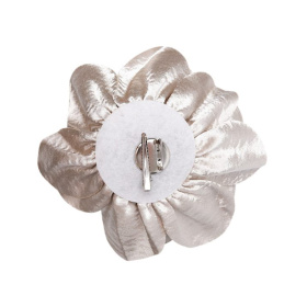 Black Colour Sage Big Flower Broche