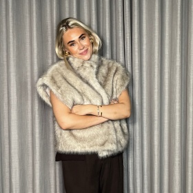 Neo Noir Kevini Faux Fur Vest