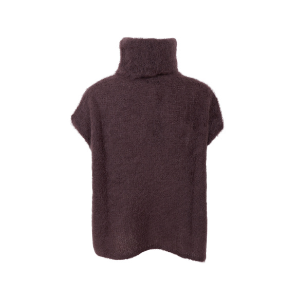 Black Colour - Black Colour Rollneck Strikvest