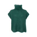 Black Colour - Black Colour Rollneck Strikvest