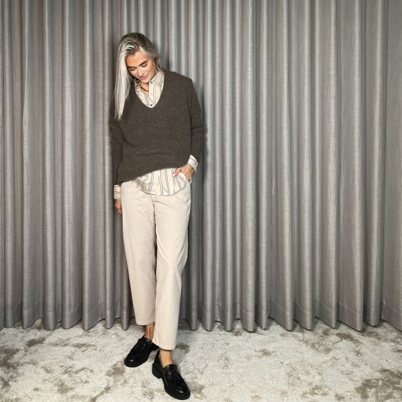 Mos Mosh - Mos Mosh Thora V-Neck Strik