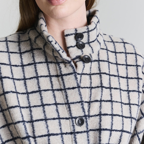 Bitte Kai Rand - Bitte Kai Rand Woollen Wire Oversize Frakke