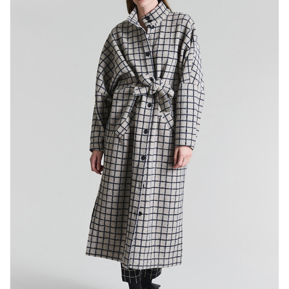 Bitte Kai Rand - Bitte Kai Rand Woollen Wire Oversize Frakke