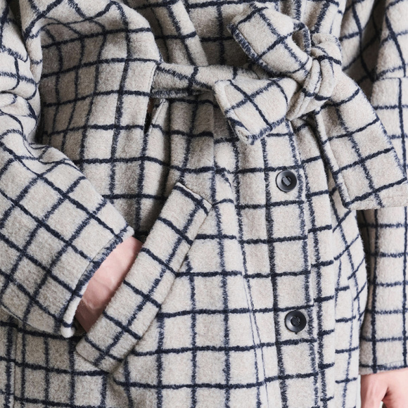 Bitte Kai Rand - Bitte Kai Rand Woollen Wire Oversize Frakke