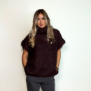 Black Colour - Black Colour Rollneck Strikvest