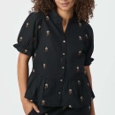 Neo Noir - Neo Noir Savy Flower Emb Bluse Neo Noir - Neo Noir Savy Flower Emb Bluse