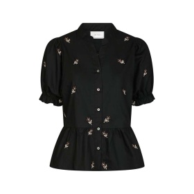 Neo Noir Savy Flower Emb Bluse