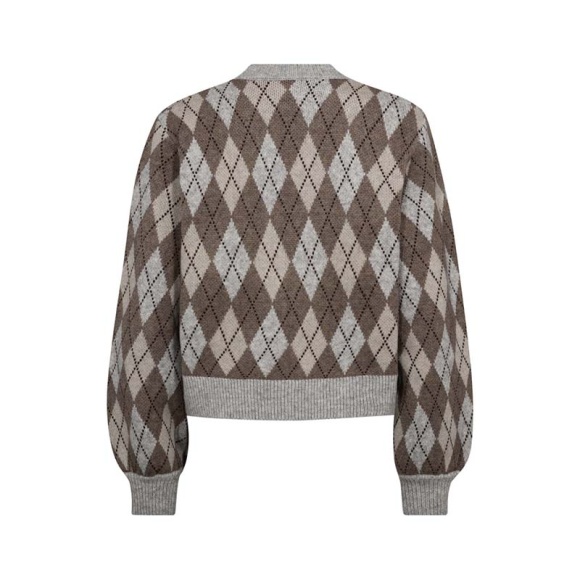Co'couture - Co'couture Row Check Cardigan 