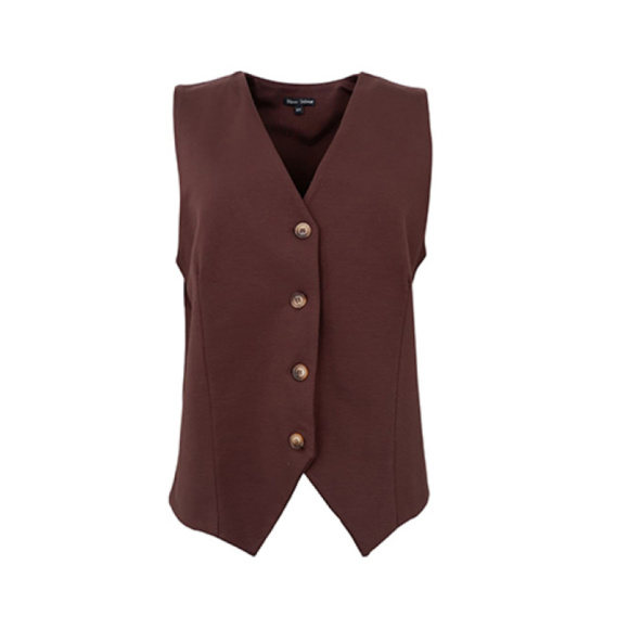 Black Colour - Black Colour Davi Casual Vest 