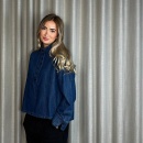 Co'couture - Co'couture Azmina Denim Placket Bluse