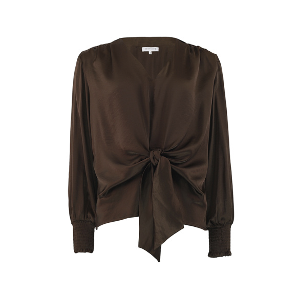 Continue - Continue Karina Satin Wrap Bluse