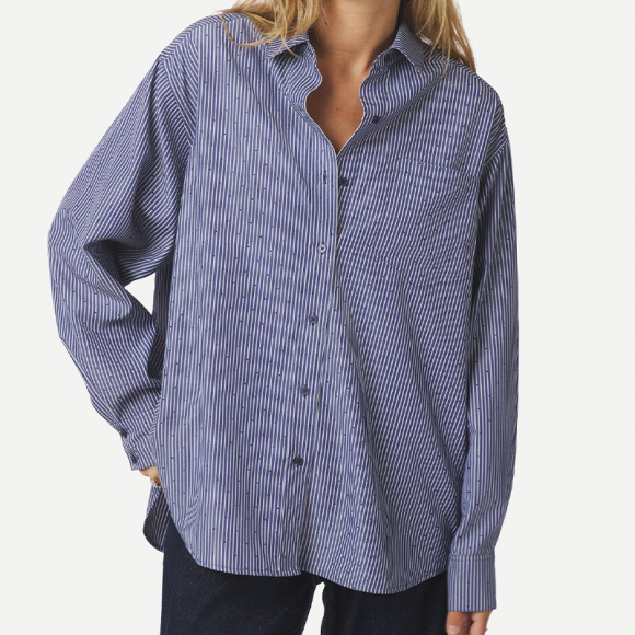 Neo Noir - Neo Noir Dalma B Stripe Skjorte