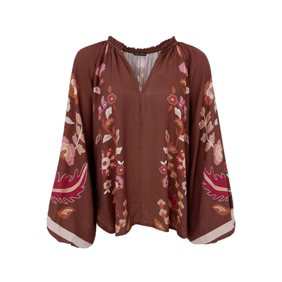 Black Colour - Black Colour Marigold Bluse 