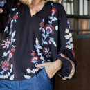 Black Colour - Black Colour Marigold Bluse 