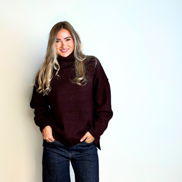 Co'couture - Co'couture Maja Slit Rullekrave Strik 