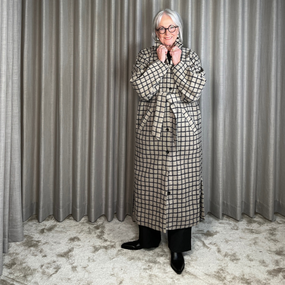 Bitte Kai Rand - Bitte Kai Rand Woollen Wire Oversize Frakke