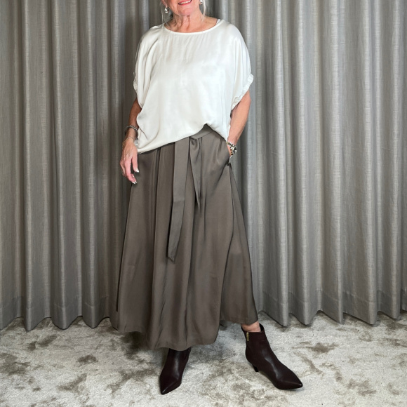 Gustav - Gustav Mabell Midi Pleated Nederdel