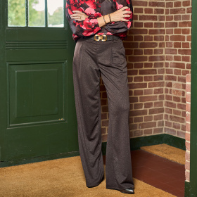 Black Colour Toni Pleated Buks 