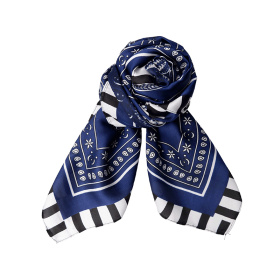 Black Colour Tressa Mini Tørklæde 