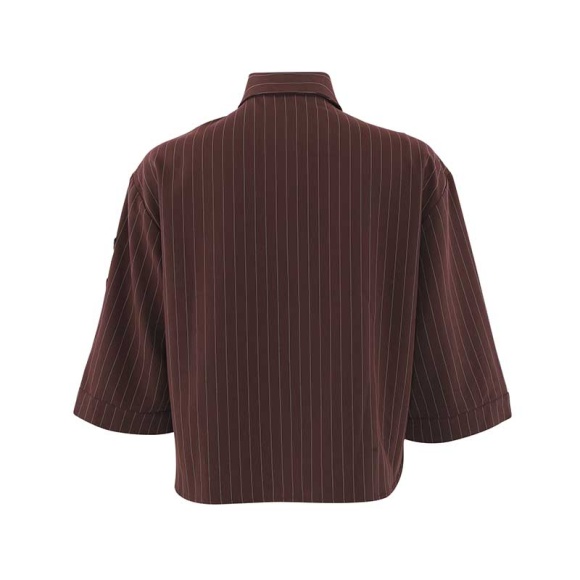 Continue - Continue Mili Pinstripe Patch Skjorte