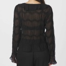 Neo Noir - Neo Noir Anika Crepe Chiffon Bluse Neo Noir - Neo Noir Anika Crepe Chiffon Bluse