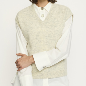 Soft Rebels SRallison V-neck Strik Vest