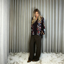 Black Colour - Black Colour Marigold Bluse 