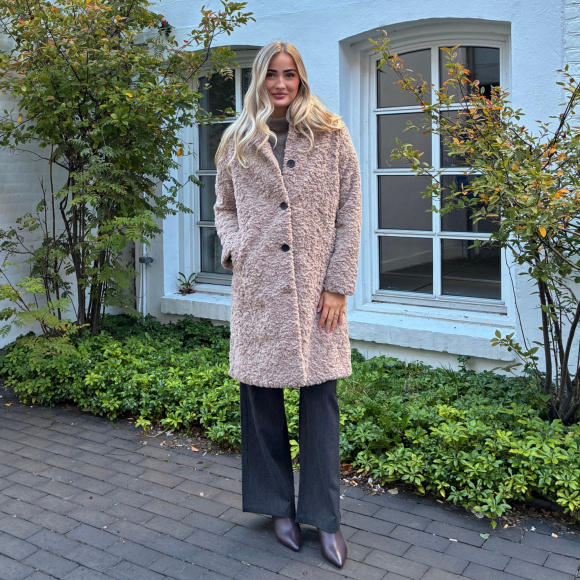 Notyz - Notyz Fake Fur Frakke