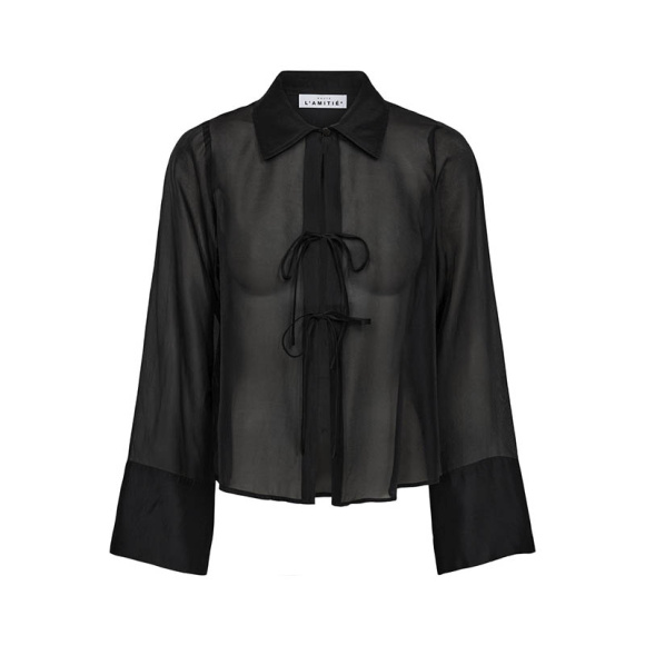 Haute L´amitié - Haute L'amitié Nimba Organza Tie Skjorte