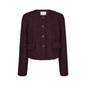 Co'couture Peach Boucle Jakke 