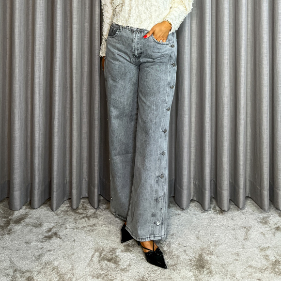 Haute L´amitié - Haute L'amitie Side Panel Button Jeans