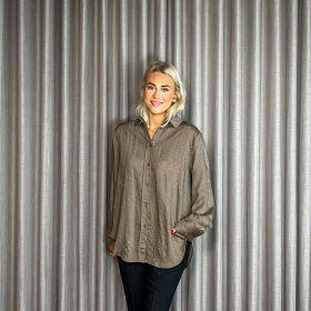 Black Colour Elle Strass Skjorte