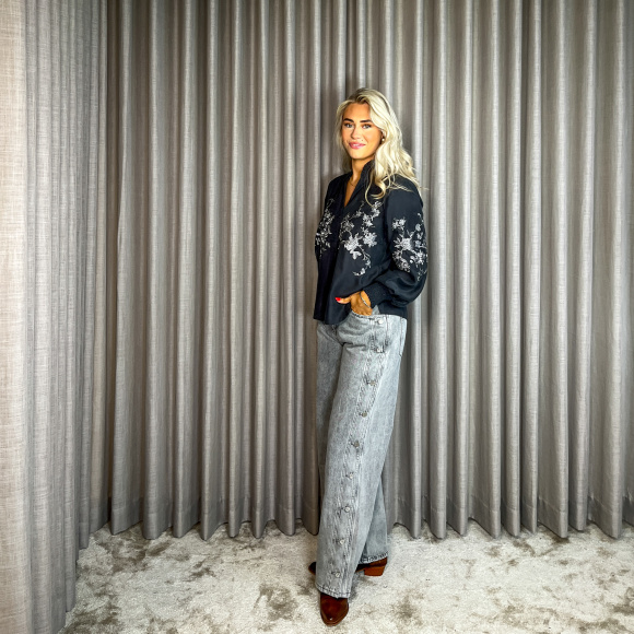 Haute L´amitié - Haute L'amitie Side Panel Button Jeans