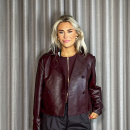 Notyz - Notyz Short Leather Trenchcoat Jakke