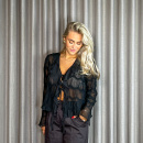 Neo Noir - Neo Noir Anika Crepe Chiffon Bluse Neo Noir - Neo Noir Anika Crepe Chiffon Bluse