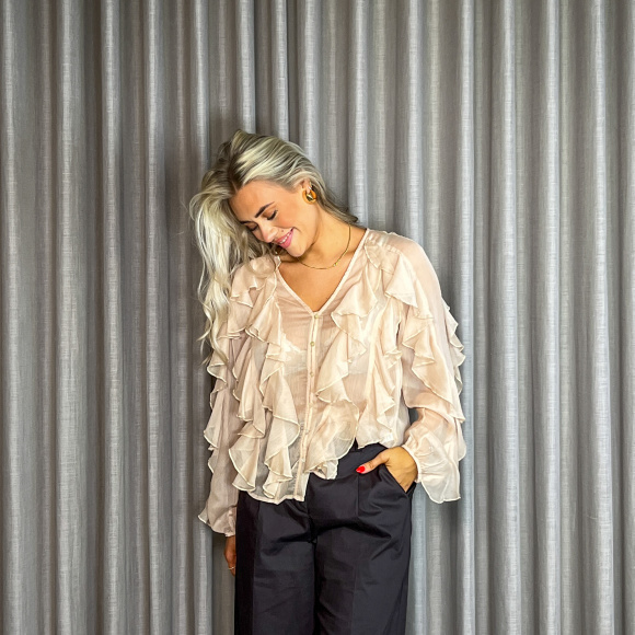 Continue - Continue LISSA Flounce Bluse