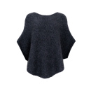 Black Colour - Black Colour Pella Bouclé Poncho Black Colour - Black Colour Pella Bouclé Poncho
