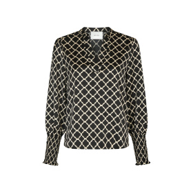 Neo Noir Landa Tile Print Bluse Neo Noir Landa Tile Print Bluse