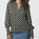 Neo Noir - Neo Noir Landa Tile Print Bluse
