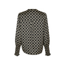 Neo Noir - Neo Noir Landa Tile Print Bluse
