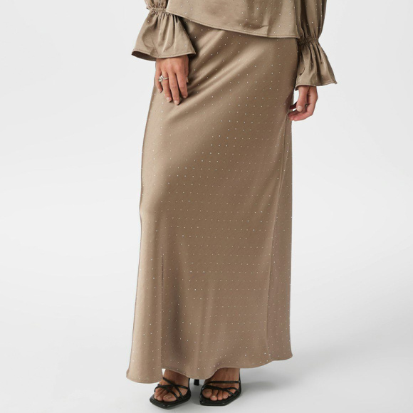 Neo Noir - Neo Noir Viso Heavy Sateen Bedaz Nederdel