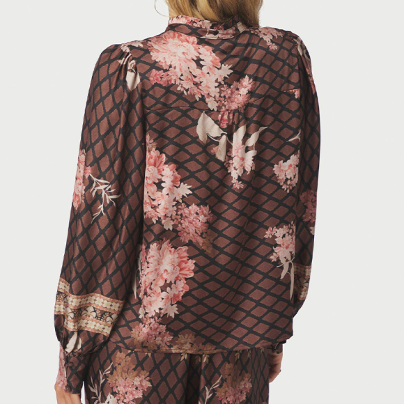 Neo Noir - Neo Noir Massima Paisley Botanical Border Bluse