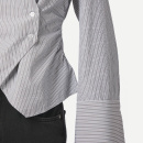 Neo Noir - Neo Noir Fenli Stribet Skjorte 