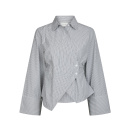 Neo Noir - Neo Noir Fenli Stribet Skjorte 