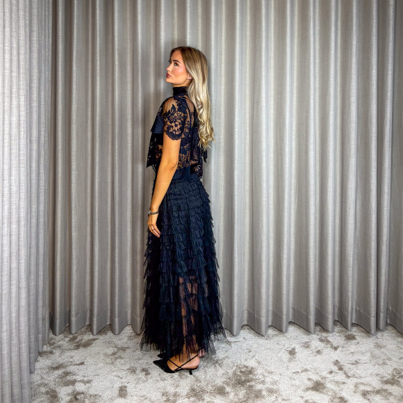 Black Colour - Black Colour Angelina Mesh Nederdel