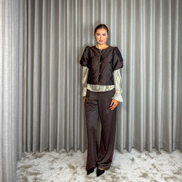 Neo Noir - Neo Noir Aisa Brocade Bluse 